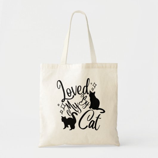 Tote Bag Aimé Par Mon Chat (Devant)