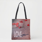 Tote Bag Aimer et pétales Roses (Devant)