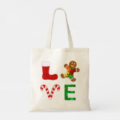 Tote Bag Aimer l'autisme Noël (Dos)