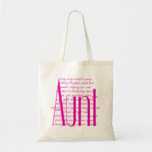 Tote Bag Aimer les mots pour la tante