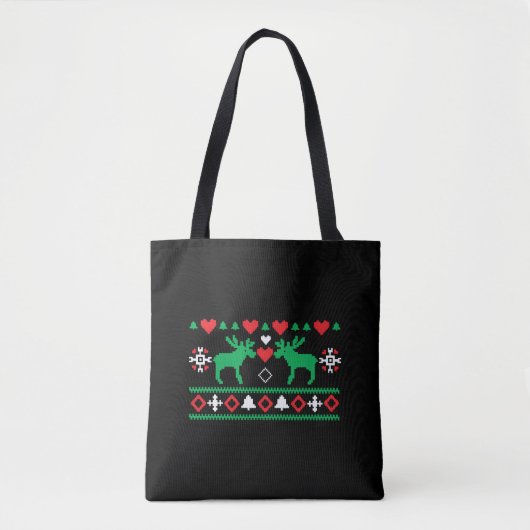 Tote Bag Aimer Noël laid (Devant)