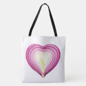 Tote Bag Aimer Oignon Violet Grande Épaule Fourre-tout (Devant)