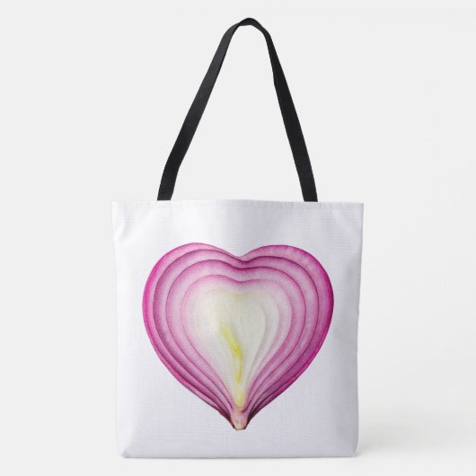 Tote Bag Aimer Oignon Violet Grande Épaule Fourre-tout (Devant)