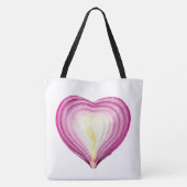 Tote Bag Aimer Oignon Violet Grande Épaule Fourre-tout (Dos)