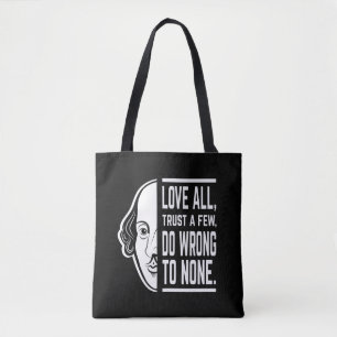 Tote Bag Aimer Tous Faire Confiance À Quelques Shakespeare 