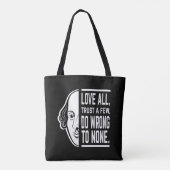 Tote Bag Aimer Tous Faire Confiance À Quelques Shakespeare  (Dos)