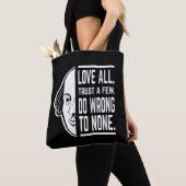 Tote Bag Aimer Tous Faire Confiance À Quelques Shakespeare  (De près)
