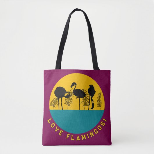 Tote Bag Aimez les flamants roses ! (Devant)