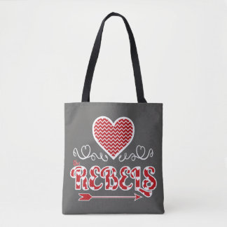 Tote Bag Aimez les rebelles Fourre-tout (gris-foncé)