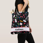 Tote Bag Aimez un nom de noir d'art d'infirmière (De près)