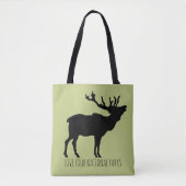 Tote Bag Aimez vos parcs nationaux Elk (Devant)