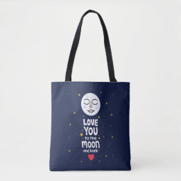 Tote Bag Aimez-vous à la Lune et retour