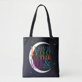 Tote Bag Aimez-vous à la Lune et retour (Devant)