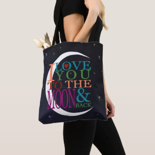 Tote Bag Aimez-vous à la Lune et retour