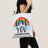 Tote Bag Aimez-vous à l'arc-en-ciel et au retour (De près)