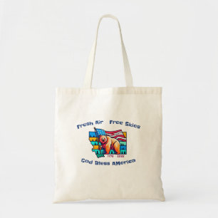 Tote Bag Air frais Cieux libres Dieu bénisse l'Amérique Mon
