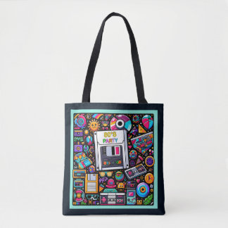 Tote Bag Aire de jeu Retro Tech : une nostalgique Odyssée d