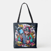 Tote Bag Aire de jeu Retro Tech : une nostalgique Odyssée d (Dos)