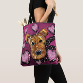 TOTE BAG AIREDALE TERRIER (De près)