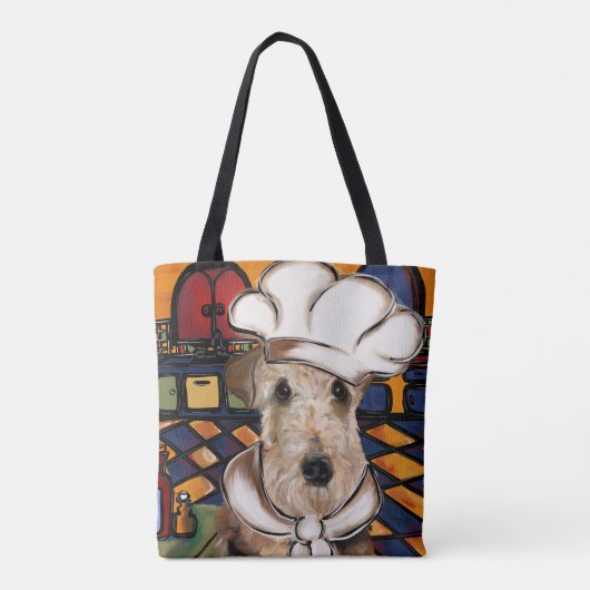 TOTE BAG AIREDALE TERRIER (Dos)