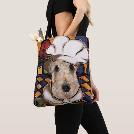 TOTE BAG AIREDALE TERRIER (De près)