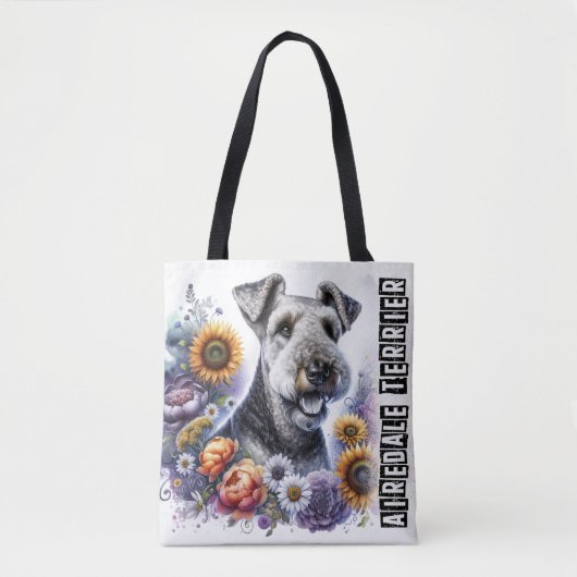 Tote Bag Airedale Terrier (Devant)