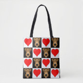 Tote Bag Airedale Terrier Lover Chien Chien Chien Mère Moti (Devant)
