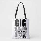 Tote Bag Airport Rio de Janeiro GIG (Devant)