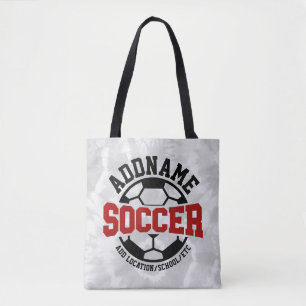 Tote Bag AJOUT PERSONNALISÉ NOM Joueur de football Cravate-
