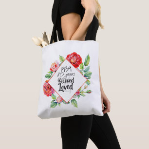 Tote Bag AJOUTER Année de naissance Âge Cadeau d'anniversai