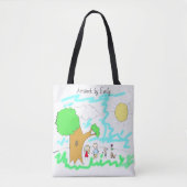Tote Bag Ajouter l'oeuvre de votre enfant à cette oeuvre (Devant)