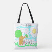 Tote Bag Ajouter l'oeuvre de votre enfant à cette oeuvre (Dos)