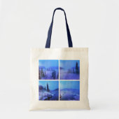 Tote Bag Ajouter quatre photos carrées (Devant)