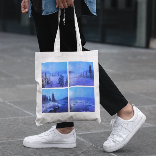 Tote Bag Ajouter quatre photos carrées