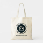 Tote Bag Ajouter un logo de votre entreprise personnalisé (Dos)