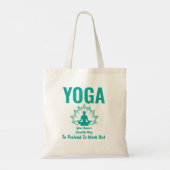 Tote Bag Ajouter un nom Changer n'importe quel texte, YOGA  (Dos)