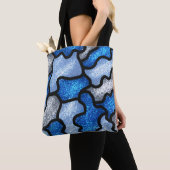 Tote Bag Ajouter un nom Danseur Blue Camo #2 (De près)