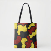 Tote Bag Ajouter un nom Danseur Rouge Jaune Camo #2 (Devant)