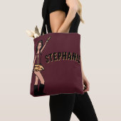 Tote Bag Ajouter Un Nom Maroon Tiger Style #2 (De près)