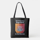 Tote Bag Ajouter un nom Modifier le texte fait Yoga plus de (Dos)