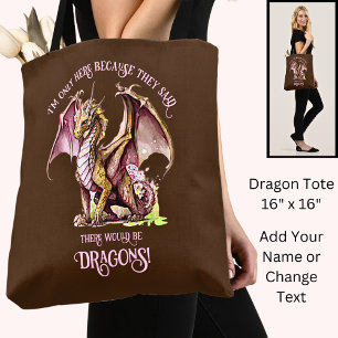 Tote Bag Ajouter Un Nom Texte - Seulement Ici Parce Que Dit