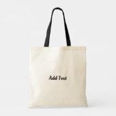 Tote Bag Ajouter un texte imprimé recto-verso noir pour un (Dos)