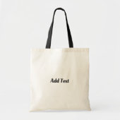 Tote Bag Ajouter un texte imprimé recto-verso noir pour un (Devant)