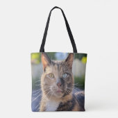 Tote Bag Ajouter une Personnaliser photo de chat (Dos)