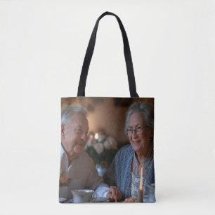 Tote Bag Ajouter une photo d'anniversaire personnalisée