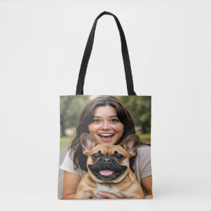 Tote Bag Ajouter une photo de Bouledogue Français Personnal