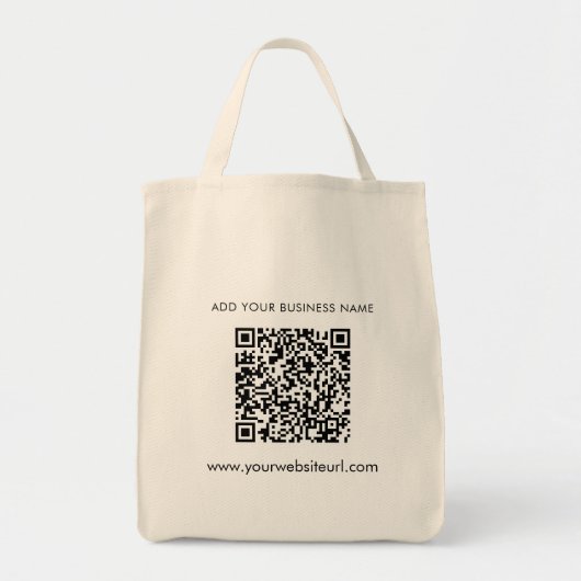 Tote Bag Ajouter votre code QR de site Web d'entreprise (Devant)