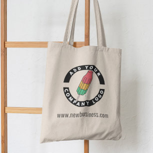 Tote Bag Ajouter votre entreprise Logo Adresse du site Web