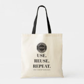 Tote Bag Ajouter votre logo commercial Slogan et nom de soc (Dos)