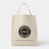 Tote Bag Ajouter votre logo d'entreprise et site Web de l'e (Dos)